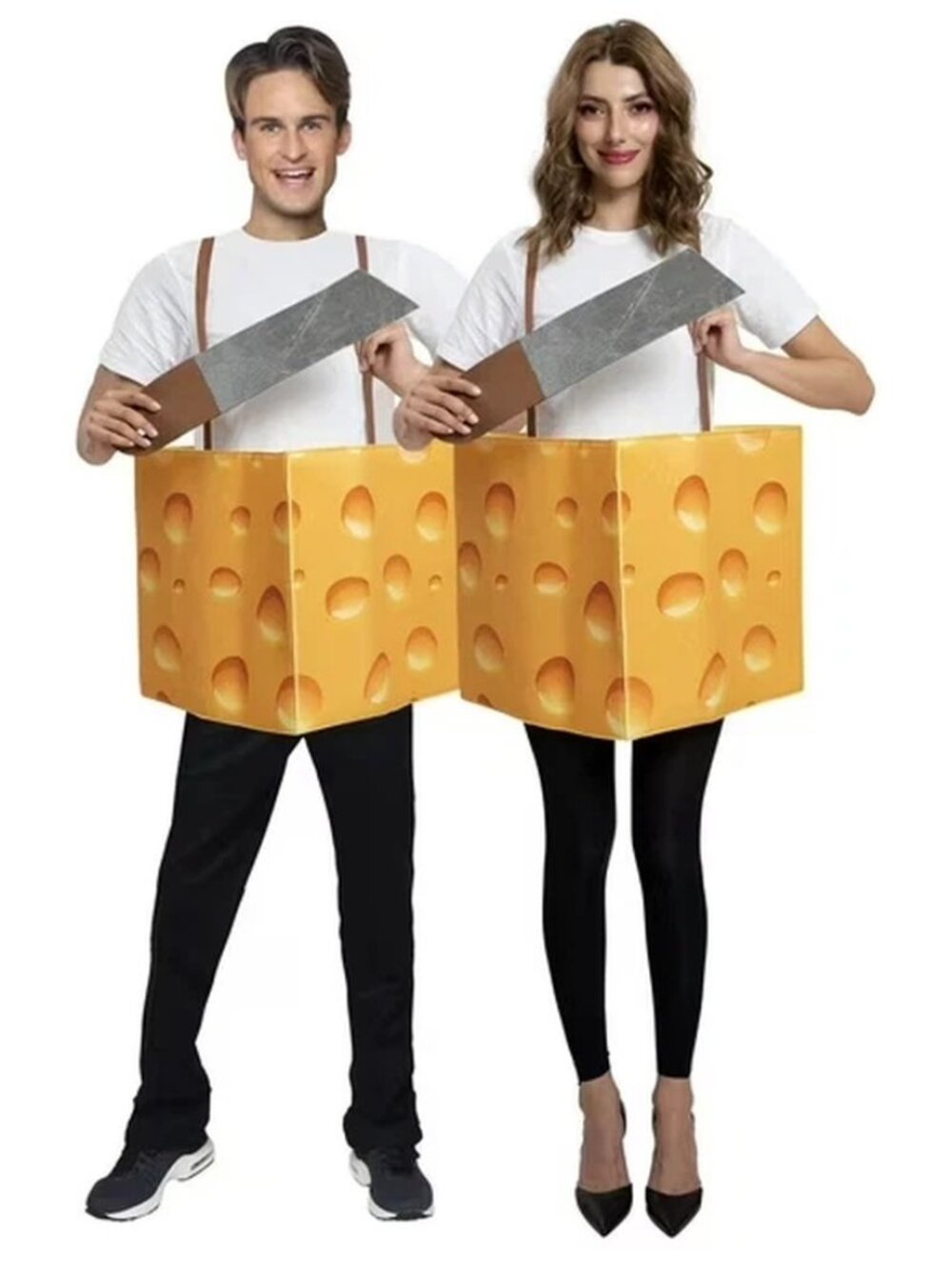 Partyholic Adult Unisex Cheese Halloween Costume
